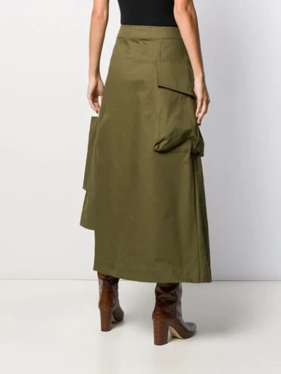 Shop Jacquemus La Jupe Thika Skirt In Green