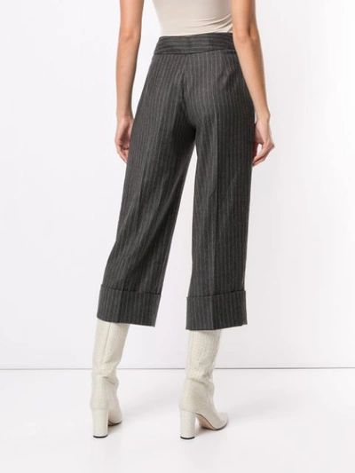 Shop Antonio Marras Pinstriped Trousers In 900 Grey