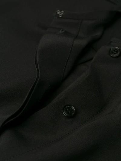 Shop Stella Mccartney Epaulette Long-sleeve Blouse In Black