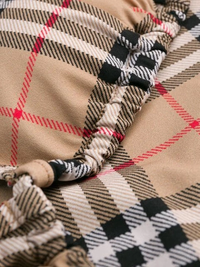 Burberry Beige Vintage Check Triangle Bikini In Neutrals