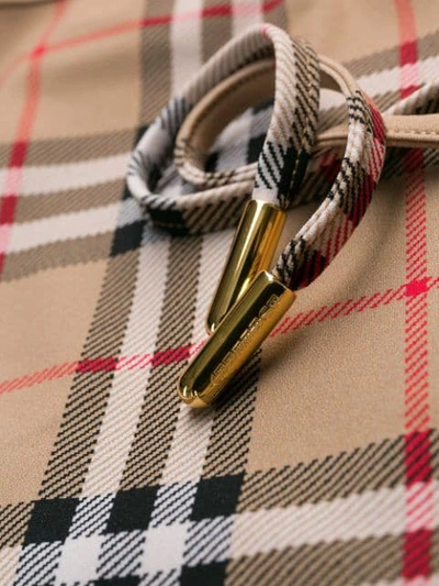 Burberry Beige Vintage Check Triangle Bikini In Neutrals