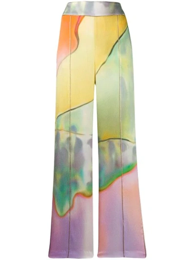 Shop Peter Pilotto Tr11aw19 Abstract Pastel In Yellow