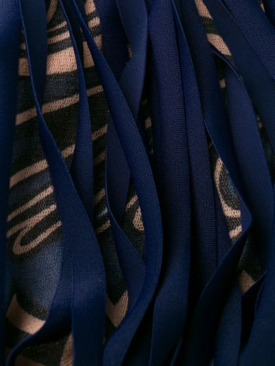 Pre-owned Jean Paul Gaultier 2000s Swirl Print Dress In Blue