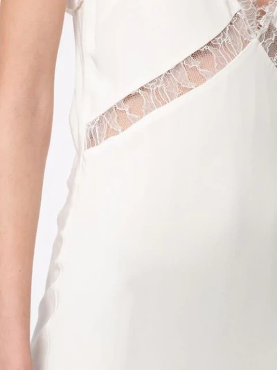Shop Dion Lee Float Lace Slip Dress In White