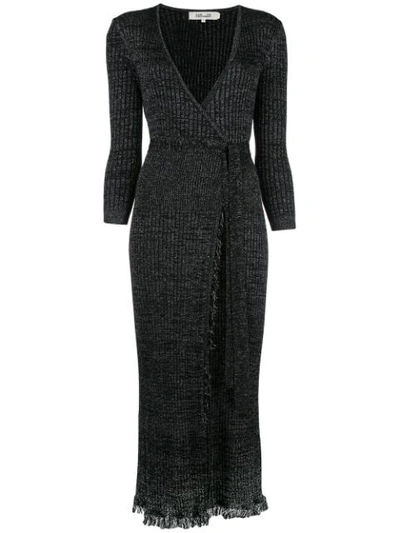 Shop Diane Von Furstenberg Bobbi Wrap Dress In Black