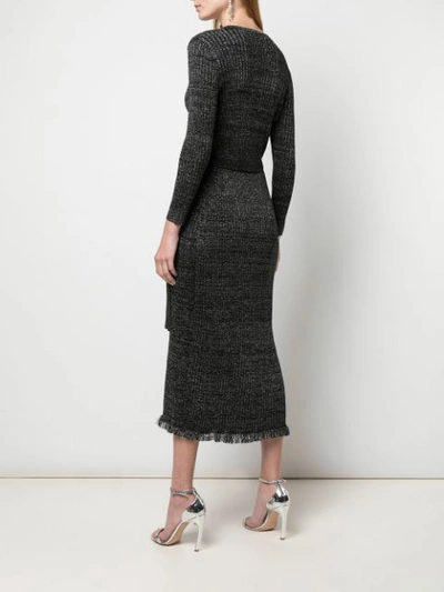 Shop Diane Von Furstenberg Bobbi Wrap Dress In Black