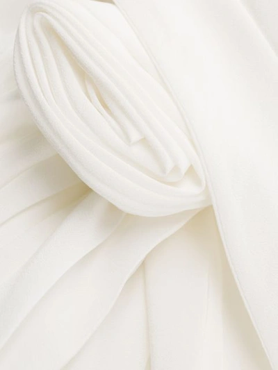 Shop Prada Knot Detail Blouse In F0304 White