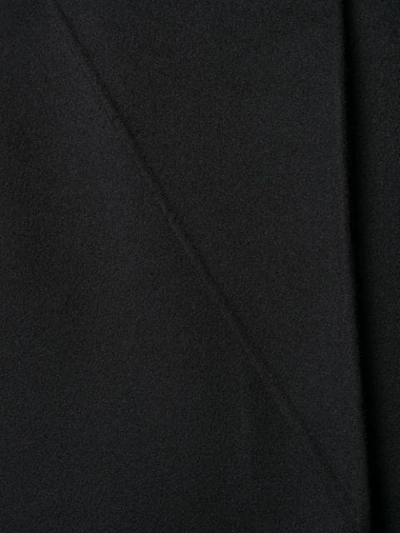Shop Valentino Asymmetric Draped Cape In Black
