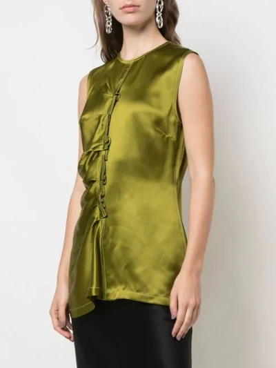 Shop Sies Marjan Jules Silk Blouse In Green