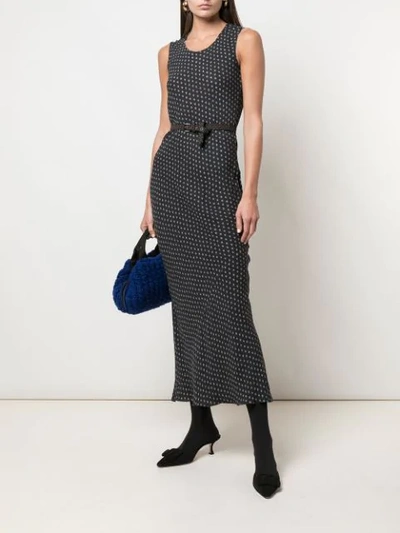 Shop Zanini Patterned Maxi Dress In Blue