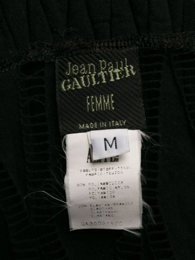 Pre-owned Jean Paul Gaultier 2000s Bandeau Net Dress In Black