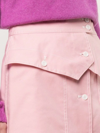Shop Sies Marjan Jacquetta Midi Skirt In Pink