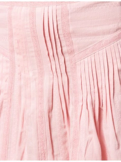 Shop Isabel Marant Étoile Pleated Short Skirt In Pink