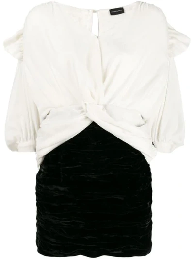 Shop Magda Butrym Mundo Dress In White ,black