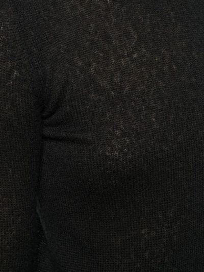 Shop Andrea Ya'aqov Roll Neck Sweater In Black