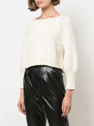 Shop Apiece Apart Cropped-strickpullover In White