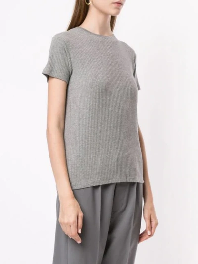Shop Atm Anthony Thomas Melillo Micromodal Wideribcapsleevetop Atm In Grey