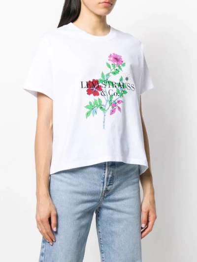 LEVI'S 花卉印花T恤 - 白色
