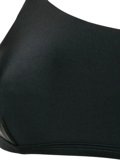 Shop Matteau One-shoulder Bikini Top In Black