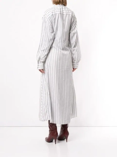Shop Y/project Striped Shirt Dress In White