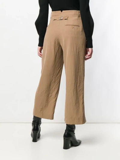 Shop 3.1 Phillip Lim / フィリップ リム Cropped Straight Tailored Pant In Brown