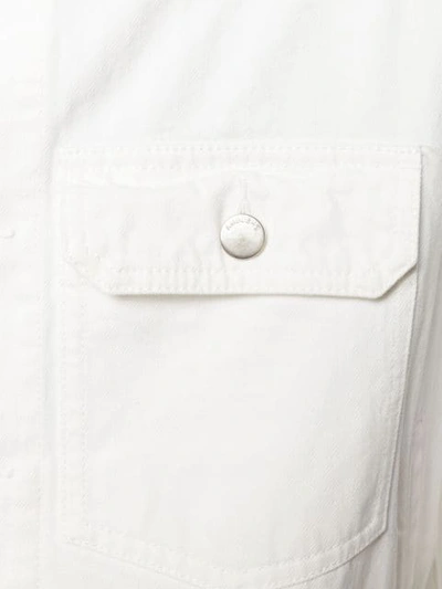 Shop Ambush Logo Print Denim Jacket In White