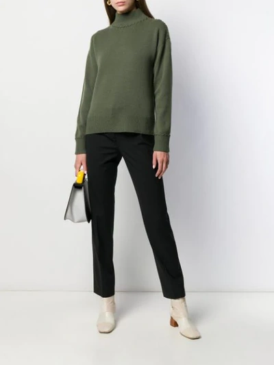 Shop Theory Stitch Detail Jumper In Cargo/e8t