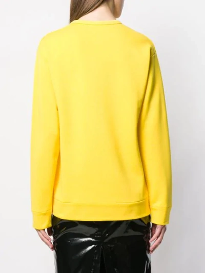 Shop N°21 Nº21 Sweatshirt Mit Logo-print - Gelb In Yellow