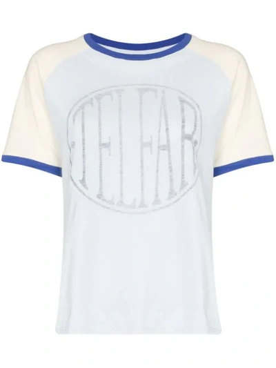 Shop Telfar Logo T-shirt In Blue