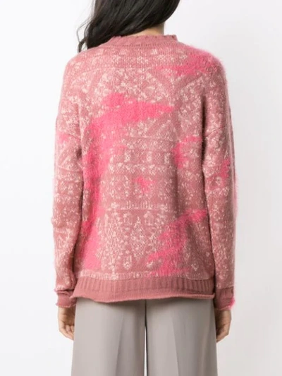 Shop Cecilia Prado Printed Knitted Top - Pink