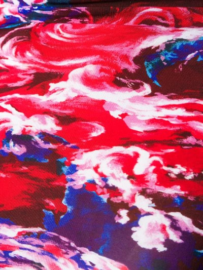 Shop Kenzo Cloud-effect Printed Top In Red