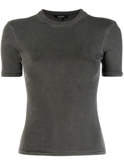 Shop Yeezy Adidas  Season 6 Fitted Top In Grey