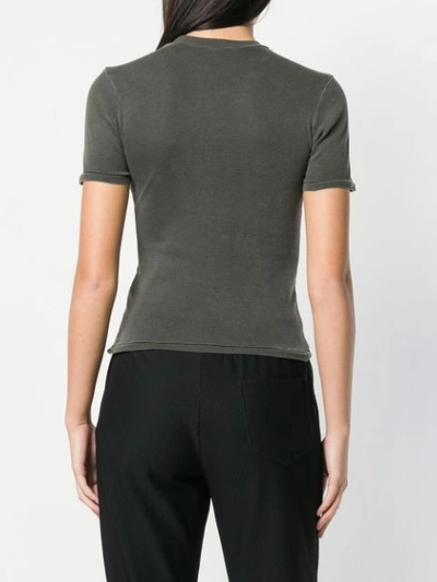 Shop Yeezy Adidas  Season 6 Fitted Top In Grey