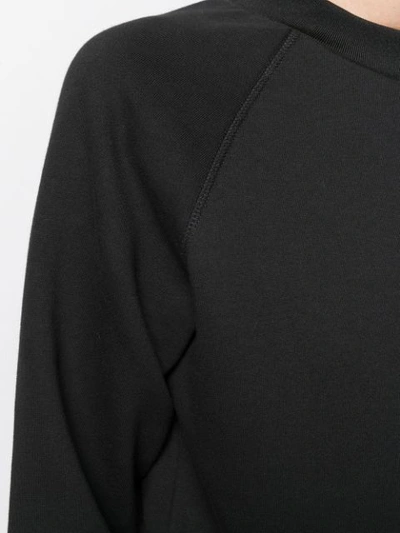 Shop Emporio Armani Logo Hem Sweatshirt In Black