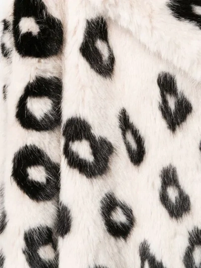 Shop Ermanno Scervino Faux Fur Coat In White