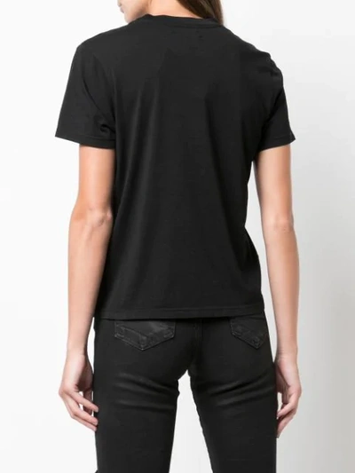 Shop Amiri Love Em Leave Em Print T-shirt In Black