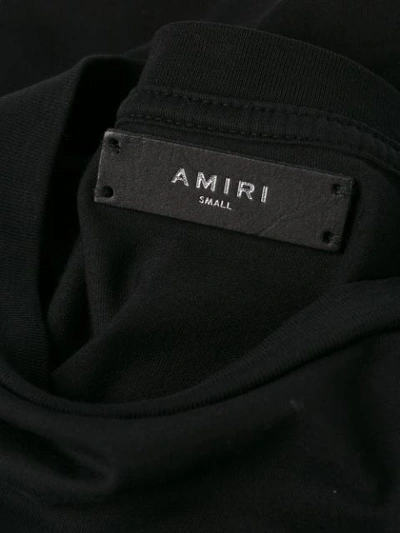 Shop Amiri Love Em Leave Em Print T-shirt In Black