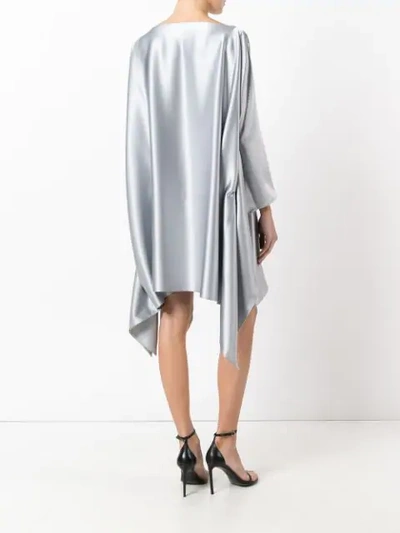 Shop Gianluca Capannolo Asymmetric Hem Dress - Grey