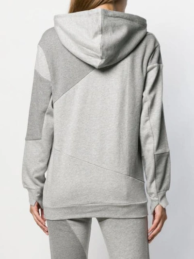 Shop Adidas By Danielle Cathari Panelled Hoodie In Grey