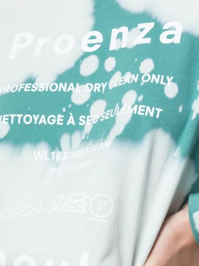 Shop Proenza Schouler Logo Print Tie-dye T-shirt In Green