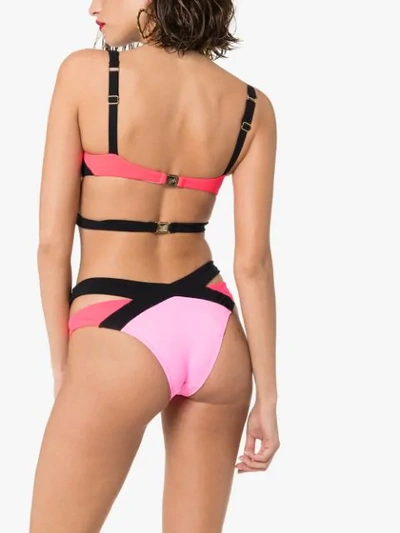 Shop Agent Provocateur Mazzy Cut-out Bikini Set In Pink