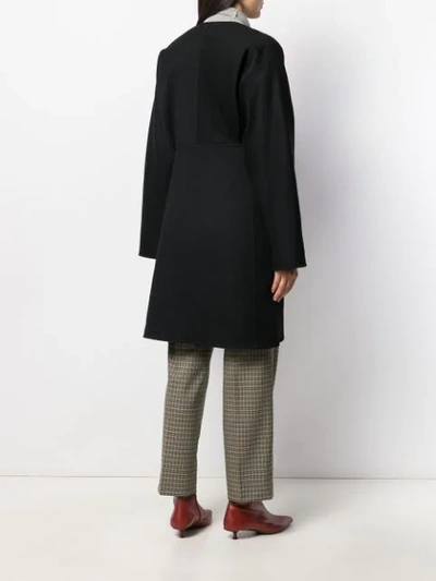 Shop Ports 1961 Double-breasted Coat In Black