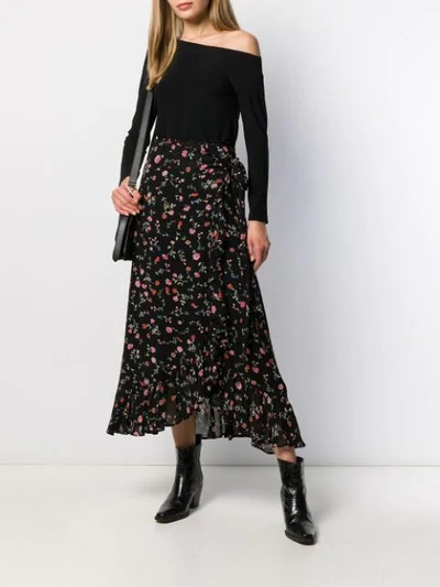 Norma Kamali Long Sleeves Drop Shoulder Top In Black