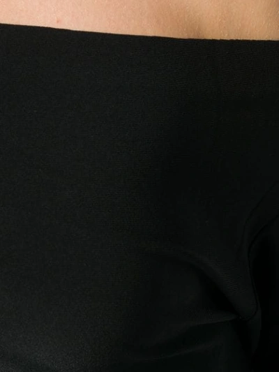 Norma Kamali Long Sleeves Drop Shoulder Top In Black