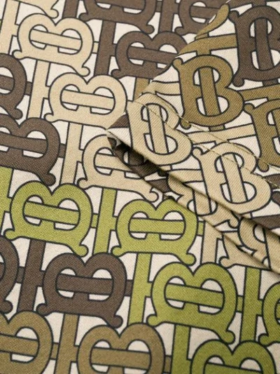 Shop Burberry Camouflage Monogram T-shirt In Neutrals