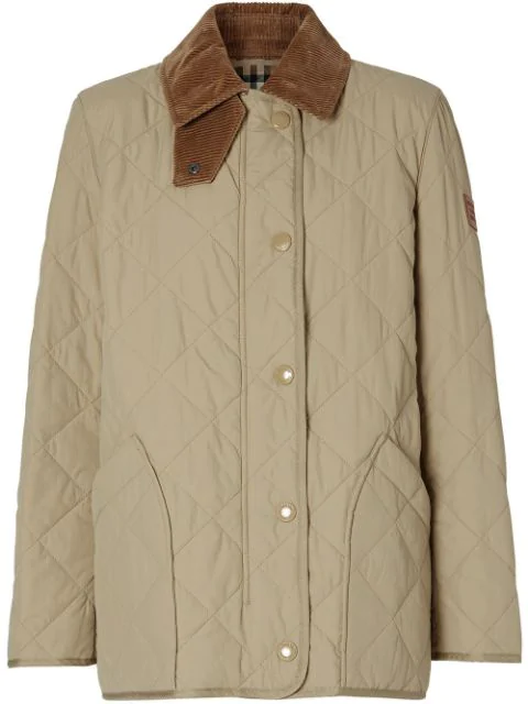 Burberry Cotswold Thermoregulated Quilted Barn Jacket In Brown