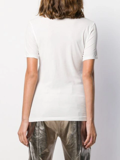 Shop Yohji Yamamoto Plain Short-sleeve T-shirt In White