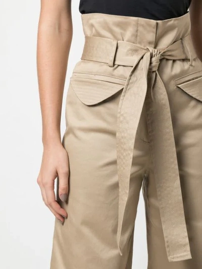 Shop Alexis Vicente Straight-leg Trousers In Brown