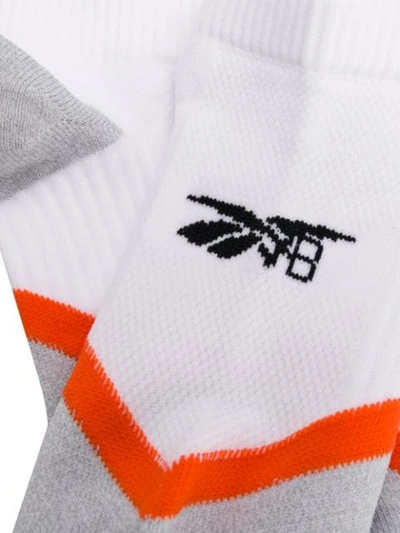 Shop Victoria Beckham Logo Running Socks In White