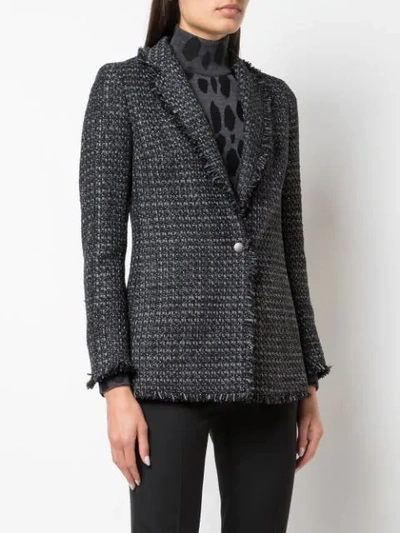 Shop Akris Punto Tweed Tailored Jacket In 091